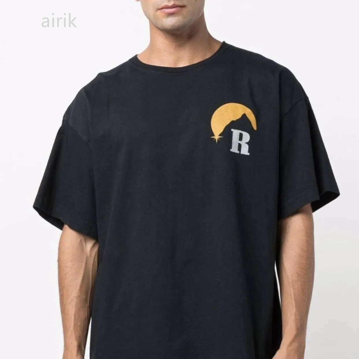 Designer RHUDE Mens T-Shirts classic sunset theme printed high street loose shoulder short-sleeved men and women' street T-shirt cotton, Orange
Designer RHUDE Mens T-Shirts classic sunset theme printed high street loose shoulder short-sleeved men and women' street T-shirt cotton, Orange