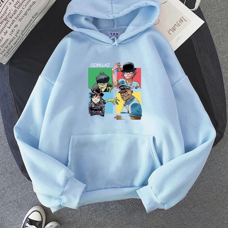 Men's Hoodies & Sweatshirts Anime Gorillaz Unisex Women Leisure Oversize Pullovers Tops Men Harajuku Korean Style Hip Hop Streetwear Sweatsh, White 1
Men's Hoodies & Sweatshirts Anime Gorillaz Unisex Women Leisure Oversize Pullovers Tops Men Harajuku Korean Style Hip Hop Streetwear Sweatsh, White 1