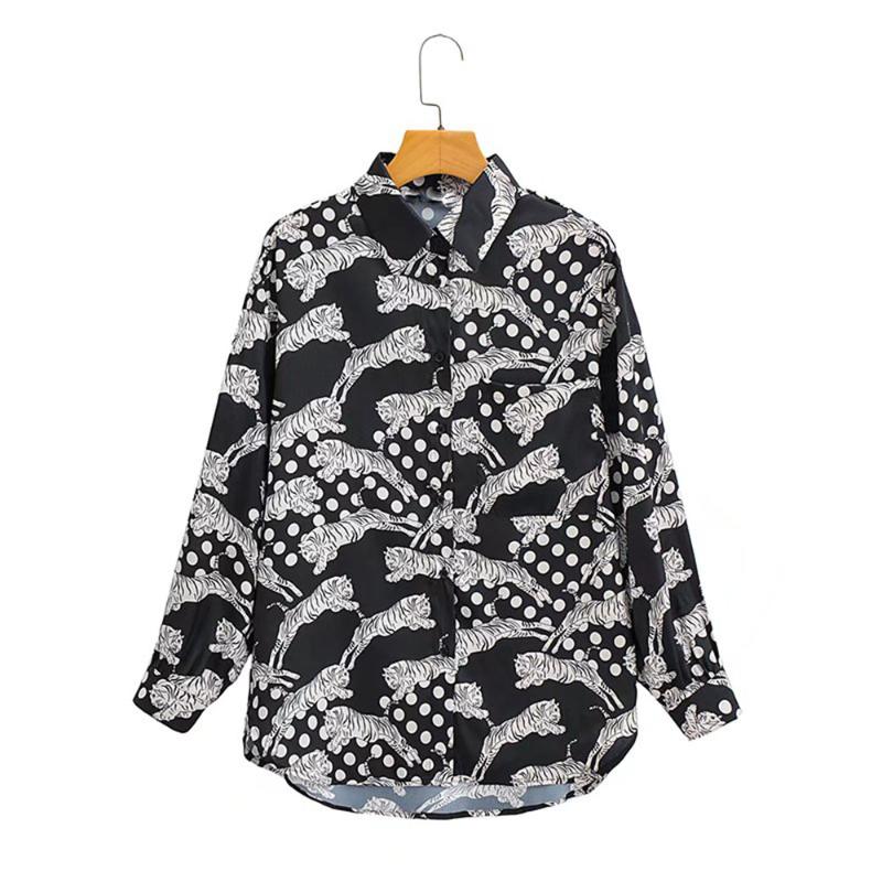 Women's Blouses & Shirts Spring Women's Fashion Wild Animal Print Silk Satin Texture Shirt Casual Lapel Long Sleeve Patch Pocket Top Chi, Multi
Women's Blouses & Shirts Spring Women's Fashion Wild Animal Print Silk Satin Texture Shirt Casual Lapel Long Sleeve Patch Pocket Top Chi, Multi