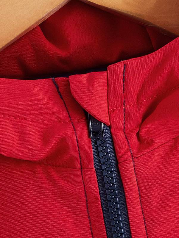 Toddler Boys Reflective Color Block Hooded Coat SHE