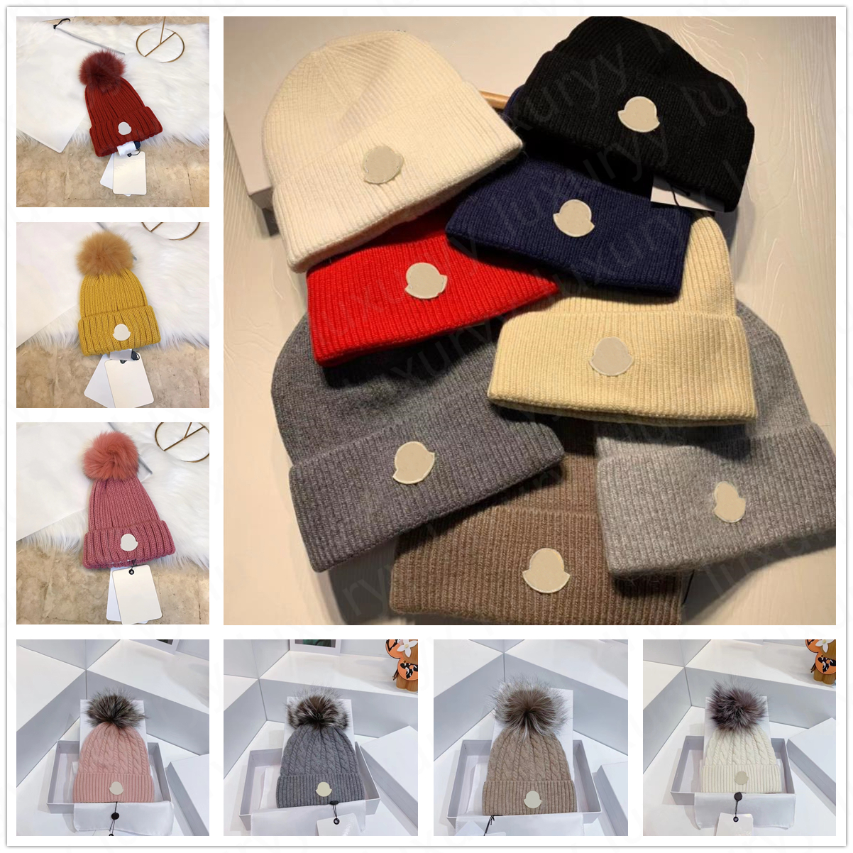 New Designer fashion beanies hats Men's and women's models bonnet winter beanie knitted wool hat plus velvet cap skullies Thicker mask Fringe hats Top real hair ball, C-mk-01
New Designer fashion beanies hats Men's and women's models bonnet winter beanie knitted wool hat plus velvet cap skullies Thicker mask Fringe hats Top real hair ball, C-mk-01