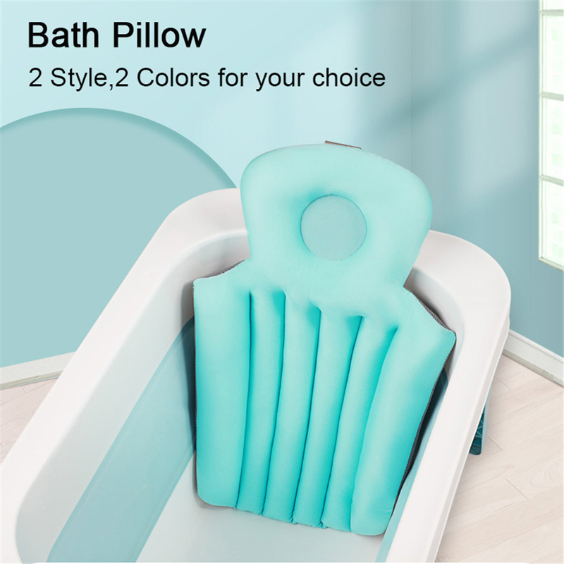 1PC Adult Bath Pillow Comfortable Cushion Spa Bathing Pad Body Bathtub Cushion Non-Slip Neck & Back Relax Bathroom Supply Tool