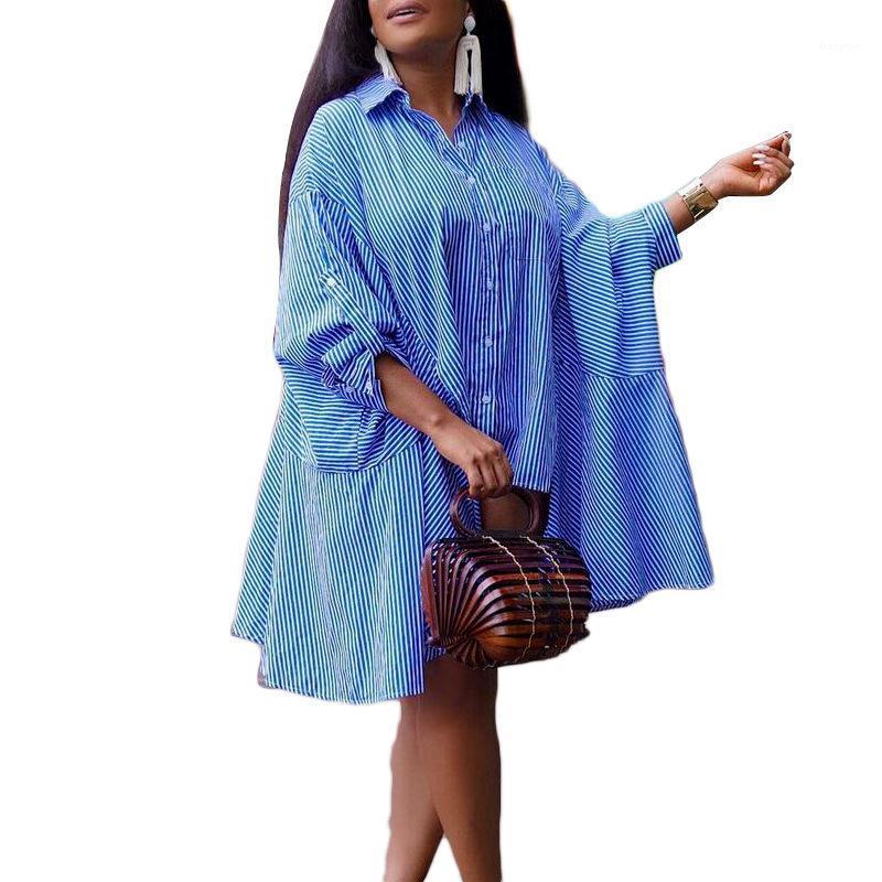 Casual Dresses Temperament Collar Batwing Sleeve Loose Single Breasted Shirt For Women A-LINE Dress Donsignet, Blue
Casual Dresses Temperament Collar Batwing Sleeve Loose Single Breasted Shirt For Women A-LINE Dress Donsignet, Blue