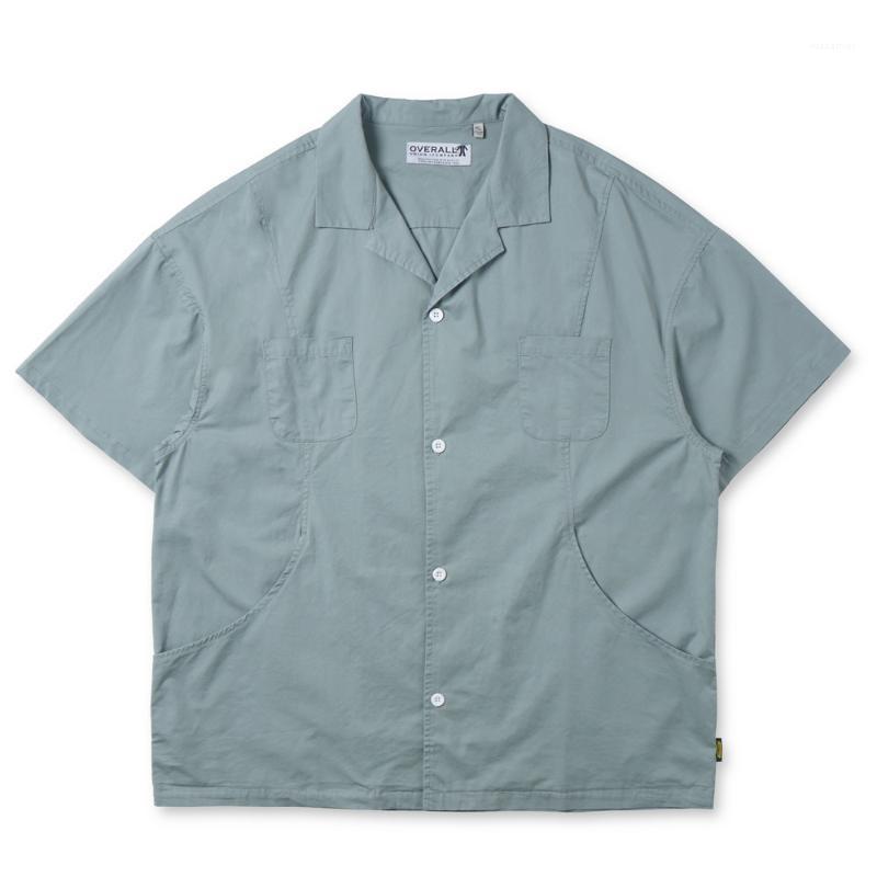 Men Shirt Multi-Pocket Japanese Style Short Sleeve Turn-down Collar Open Stitch Summer Casual Loose Men's Shirts, Army green
Men Shirt Multi-Pocket Japanese Style Short Sleeve Turn-down Collar Open Stitch Summer Casual Loose Men's Shirts, Army green