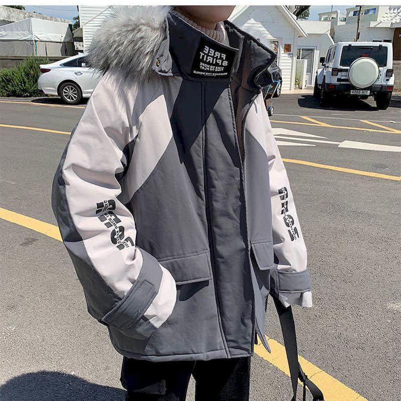 Men' Down & Parkas Korean Hooded Padded Jacket Loose And Thick Fur Collar Warm Coat Bread Suit Couple Thicken Lover' ClothesMen, M8 black
Men' Down & Parkas Korean Hooded Padded Jacket Loose And Thick Fur Collar Warm Coat Bread Suit Couple Thicken Lover' ClothesMen, M8 black