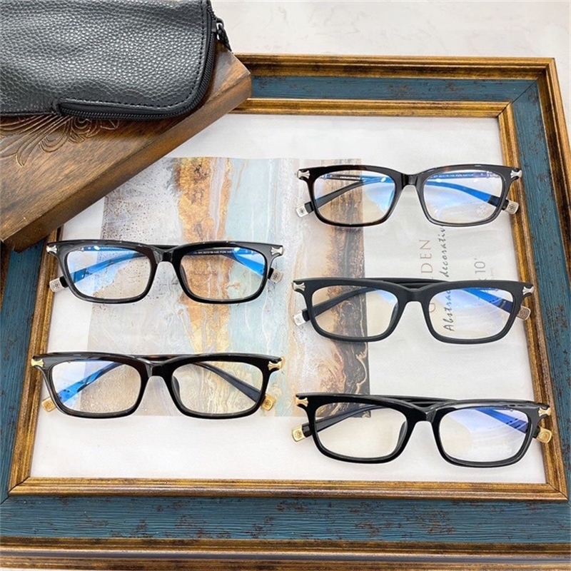 Sunglasses Croxin plate spectacle frame personality men's and women's myopia square face repair flat lens plain mirror MXAJ