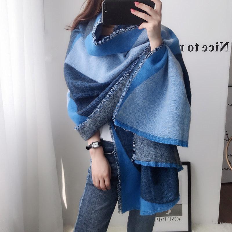 Scarves Autumn And Winter Europe America Scarf Color Blocks Fight Multi-color Cashmere Shawl Collar Woman Gilrs
Scarves Autumn And Winter Europe America Scarf Color Blocks Fight Multi-color Cashmere Shawl Collar Woman Gilrs