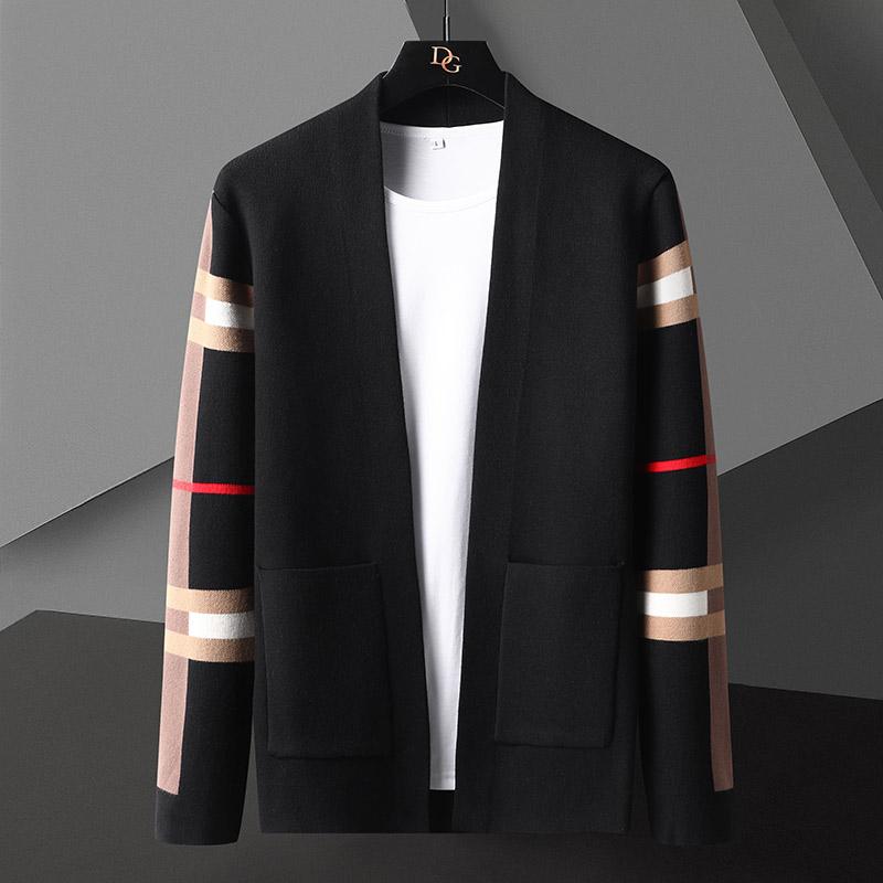 Men's Sweaters British Style Pocket Men's Cardigan Fashion Brand Autumn And Winter Large Size Striped Cashmere Knitted JacketMen's, Khaki we8806
Men's Sweaters British Style Pocket Men's Cardigan Fashion Brand Autumn And Winter Large Size Striped Cashmere Knitted JacketMen's, Khaki we8806