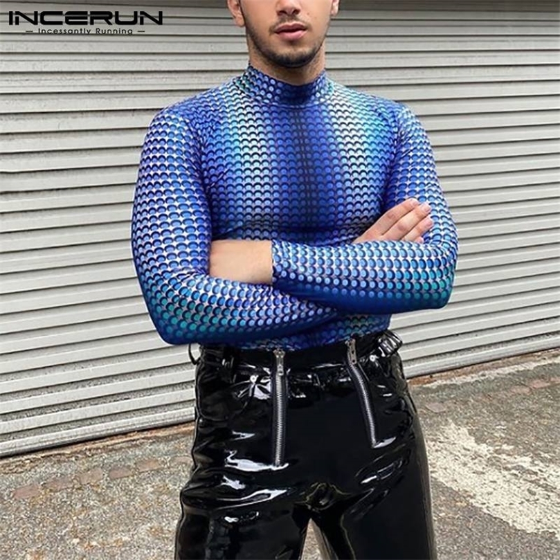 Men Printing T Shirt Turtleneck Autumn Long Sleeve Cozy Tee Tops Men Streetwear Undershirt Casual Camisetas INCERUN -5XL 220407, Blue
Men Printing T Shirt Turtleneck Autumn Long Sleeve Cozy Tee Tops Men Streetwear Undershirt Casual Camisetas INCERUN -5XL 220407, Blue