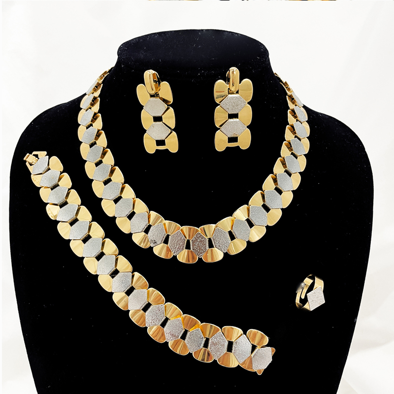 HBP Gold Plated Luxury Necklace Earrings Bracelet Ring Jewelry Sets For Women Dubai African Wedding Gifts 220816
HBP Gold Plated Luxury Necklace Earrings Bracelet Ring Jewelry Sets For Women Dubai African Wedding Gifts 220816