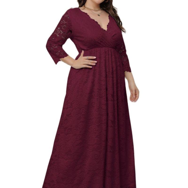 Plus Size Dresses Women Clothing Long Dress Lace Slim Sexy Autumn V-Neck Evening Bridesmaid Party Abayas Muslim Kaftan African Maxi DresPlus, Black
Plus Size Dresses Women Clothing Long Dress Lace Slim Sexy Autumn V-Neck Evening Bridesmaid Party Abayas Muslim Kaftan African Maxi DresPlus, Black