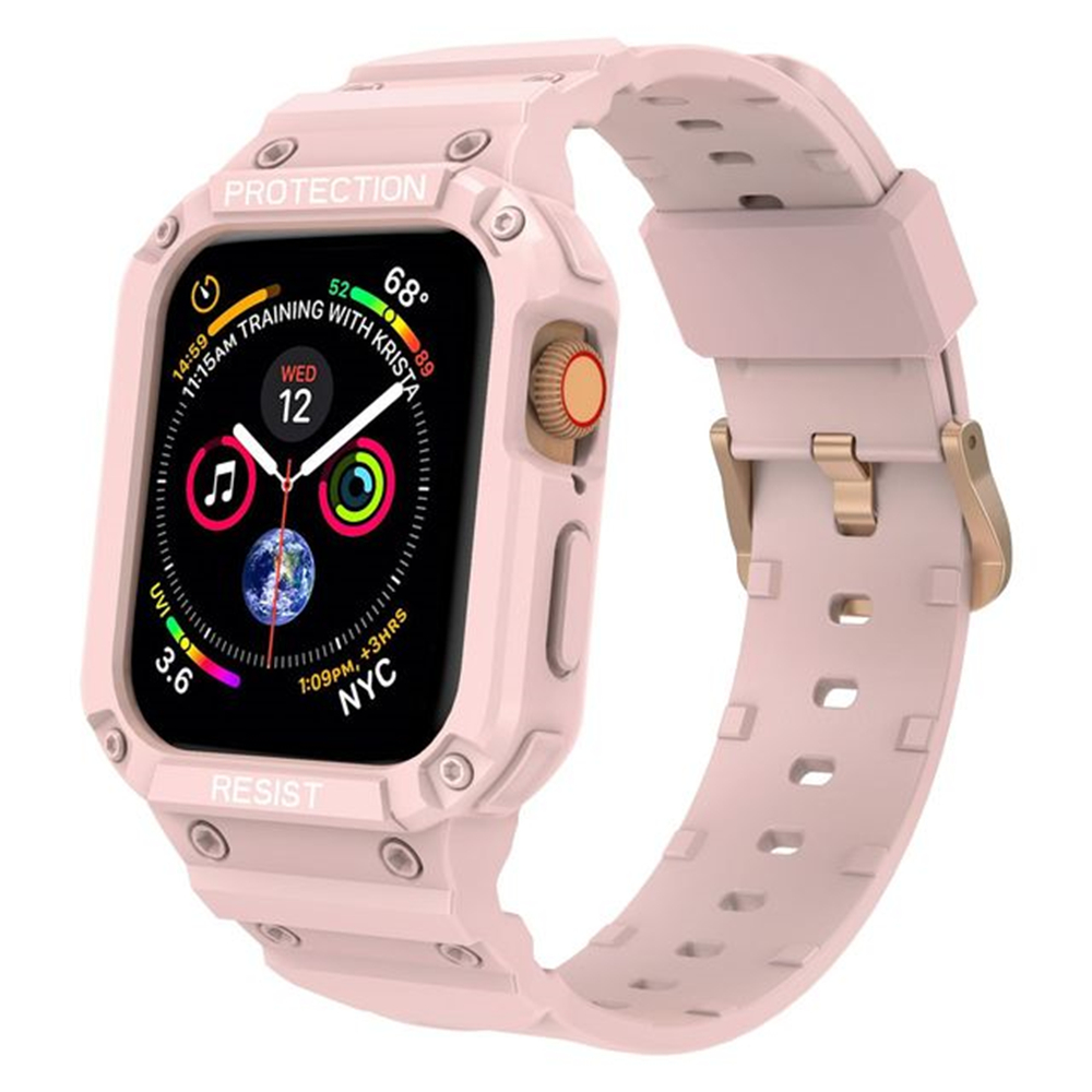 Case for Apple Band 41m 45mm 42mm 40/38 Watch Strap applicable to Iwatch Series 7 6 5 4 SE TPU Protective Cover Silicone Bracelet free shipping