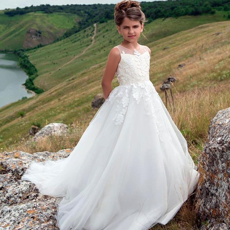 Girl's Dresses Flower Girl Cute Baby Dress Puffy Princess For Kids Birthday Party Gown First Communion, White
Girl's Dresses Flower Girl Cute Baby Dress Puffy Princess For Kids Birthday Party Gown First Communion, White