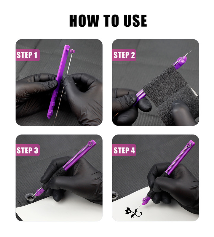Hand Poke and Stick Tattoo Kit Pen Clean Safe Machine DIY Tool for Supplies 220624
