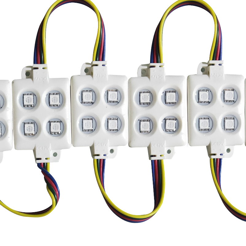 DC12V 4 LED 5050 Waterproof Multicolors Injection Molding Patch Modules LED Ultra Bright RGB Multicolor Module Blister Word Full Color USASTAR
DC12V 4 LED 5050 Waterproof Multicolors Injection Molding Patch Modules LED Ultra Bright RGB Multicolor Module Blister Word Full Color USASTAR