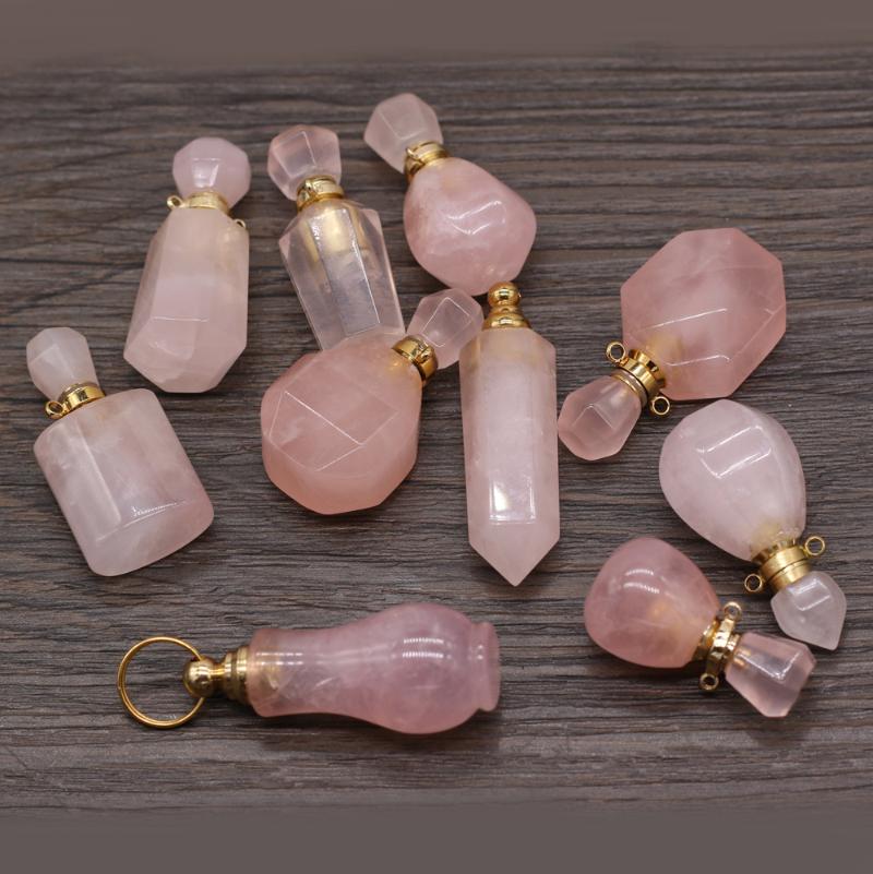 Pendant Necklaces Style Natural Stone Perfume Bottle Irregular Rose Quartz For Jewelry Making DIY Necklace AccessoryPendant
Pendant Necklaces Style Natural Stone Perfume Bottle Irregular Rose Quartz For Jewelry Making DIY Necklace AccessoryPendant