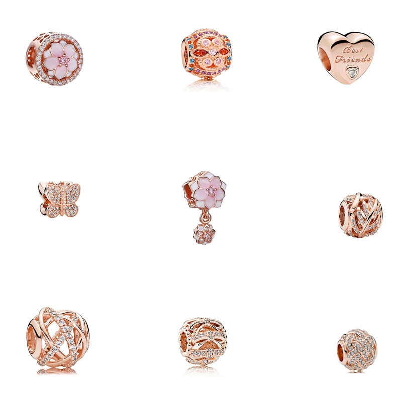 s925 Sterling Silver Loose Beads Charms Rose Gold Beaded DIY Lady Designer Original Fit Pandora Bracelets Pendant Jewelry Fashion Small Jewelry Women Gifts
s925 Sterling Silver Loose Beads Charms Rose Gold Beaded DIY Lady Designer Original Fit Pandora Bracelets Pendant Jewelry Fashion Small Jewelry Women Gifts
