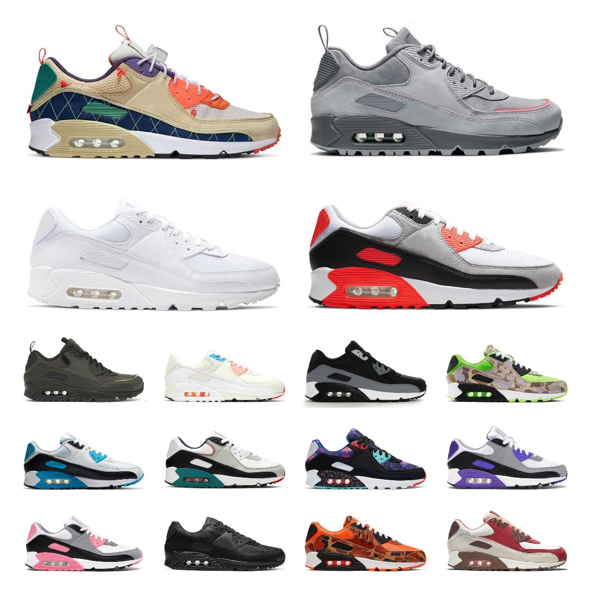 OG designer airmax 90 90s Mens Running shoes Bred Total Be True Camo Green Grape Infrared London men trainers Sneakers, Box
OG designer airmax 90 90s Mens Running shoes Bred Total Be True Camo Green Grape Infrared London men trainers Sneakers, Box