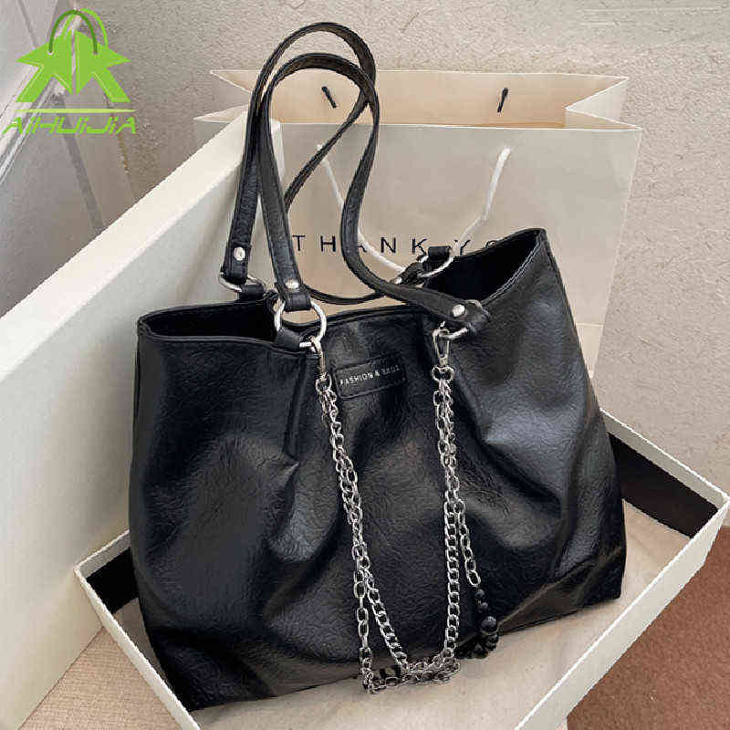 Shopping Bags Large Women's Bag High Capacity Handbag Quality Pu Leather Shoulder Ladies Wild Tote Sac a Main Femme 220323, Black
Shopping Bags Large Women's Bag High Capacity Handbag Quality Pu Leather Shoulder Ladies Wild Tote Sac a Main Femme 220323, Black