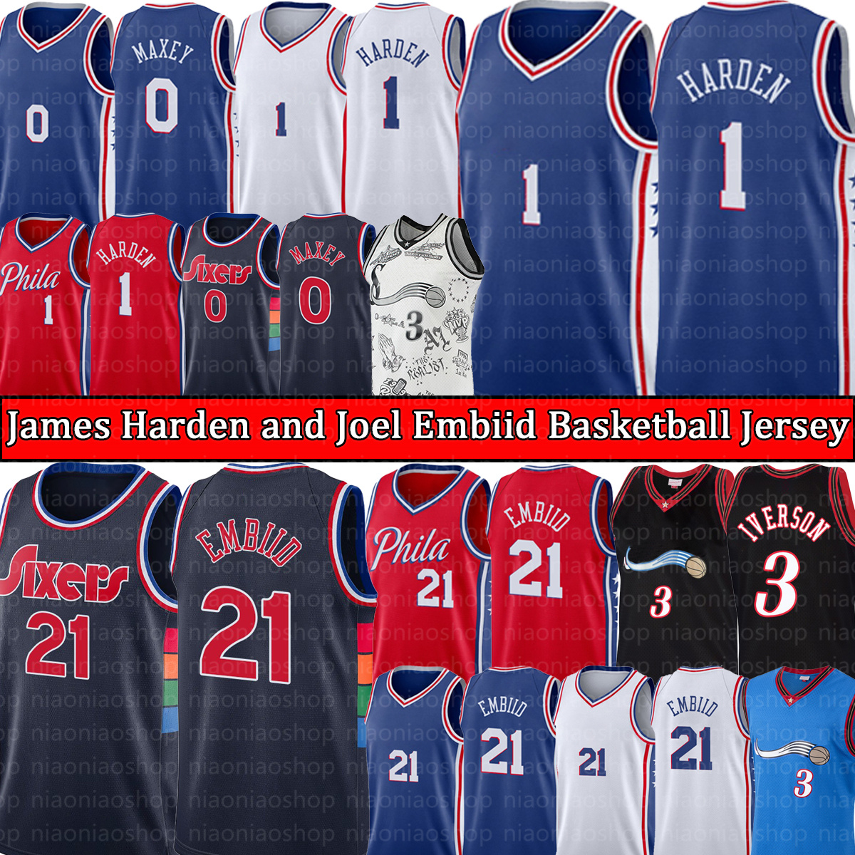 Joel 21 Embiid James 1 Harden Tyrese 0 Maxey Basketball Jersey''Philadelphia''76ers''Jersey''Allen 3 Iverson mens retro 75th shirt Black, With logo jersey
Joel 21 Embiid James 1 Harden Tyrese 0 Maxey Basketball Jersey''Philadelphia''76ers''Jersey''Allen 3 Iverson mens retro 75th shirt Black, With logo jersey