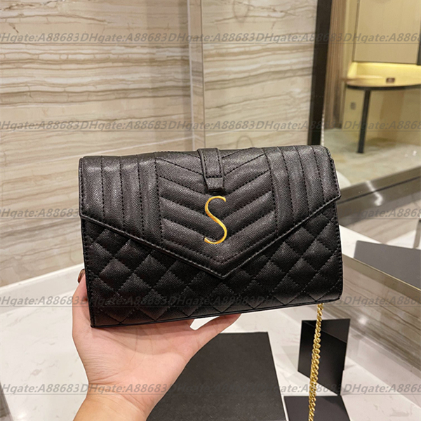 Luxury Designer envelope classic Crossbody bag clutch WOC tote chain Gift Shoulder Bags handbags leather wallet LOU mens handbag womens messenger purses totes, Black gold
Luxury Designer envelope classic Crossbody bag clutch WOC tote chain Gift Shoulder Bags handbags leather wallet LOU mens handbag womens messenger purses totes, Black gold