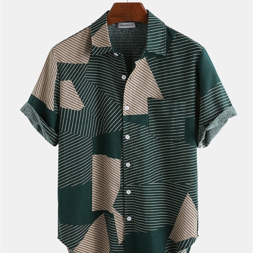 Summer Mens Shirt Casual Breathable Striped Color Block Short Sleeve Shirt Fashion Lapel Large Size Camisas Para Hombre 220527, Red
Summer Mens Shirt Casual Breathable Striped Color Block Short Sleeve Shirt Fashion Lapel Large Size Camisas Para Hombre 220527, Red