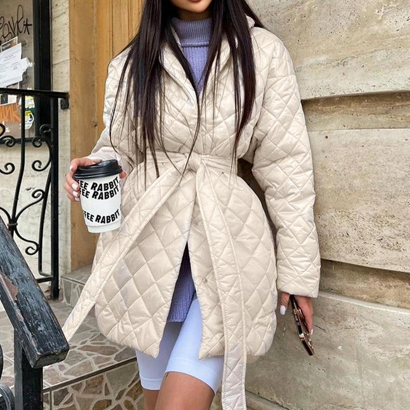 Women' Down & Parkas Casual Loose Diamond-shaped Hooded Parka Coat Women Fashion Thickened Mid-length Ladies Elegant Lace-up Cotton Jacket, Beige
Women' Down & Parkas Casual Loose Diamond-shaped Hooded Parka Coat Women Fashion Thickened Mid-length Ladies Elegant Lace-up Cotton Jacket, Beige
