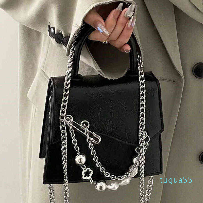 Small Flap Bag Cool Girl Pin Chain Messenger Bag Punk Hot Girl Black Mini Handbag Women Shoulder Bag Purses
Small Flap Bag Cool Girl Pin Chain Messenger Bag Punk Hot Girl Black Mini Handbag Women Shoulder Bag Purses