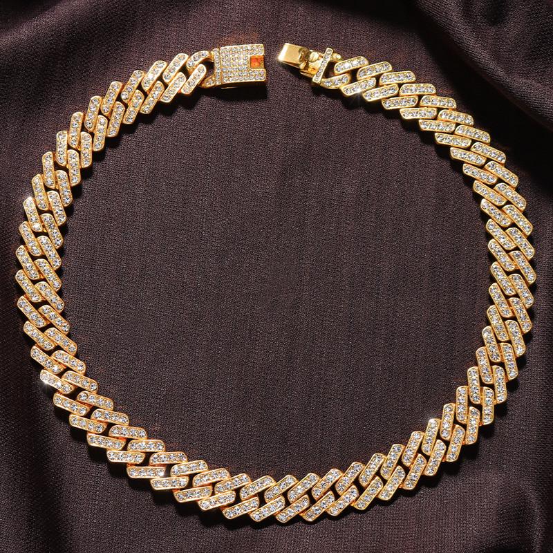 Chains Fashion Punk Cuban Link Chain Necklace Women Iced Out For Men Baguette Neck Streetwear Hip Hop Asethetic Christmas Gift