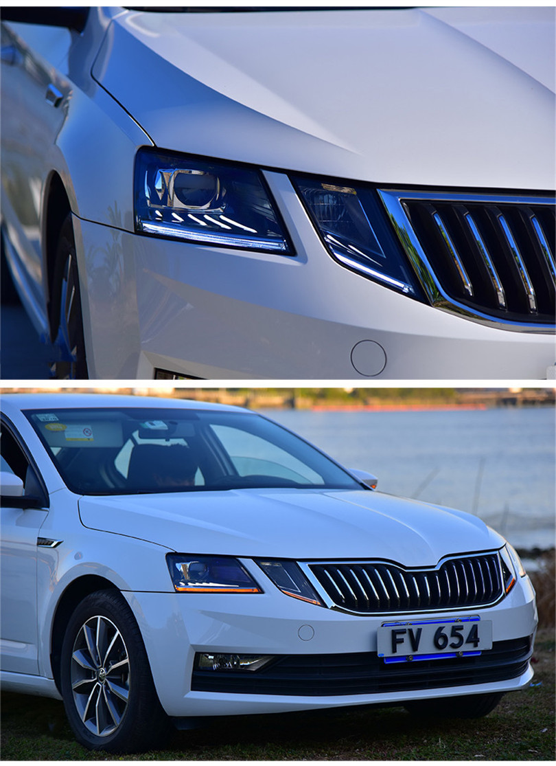 Car Styling Head Lamp for Skoda Headlight 20 18-20 20 New Octavia LED Headlights DRL LED Projector Lens Auto Accessories