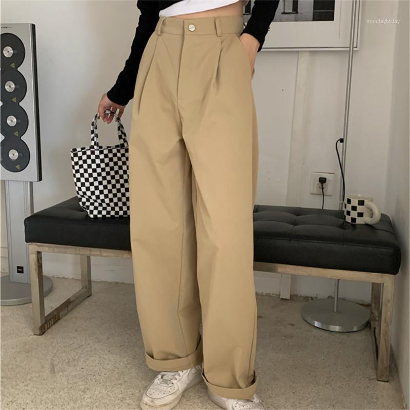 Women' Pants & Capris Alien Kitty Khaki Full Length Straight Chic Casual Loose Women Trousers 2022 All Match Plus Size Streetwear High Wais
Women' Pants & Capris Alien Kitty Khaki Full Length Straight Chic Casual Loose Women Trousers 2022 All Match Plus Size Streetwear High Wais