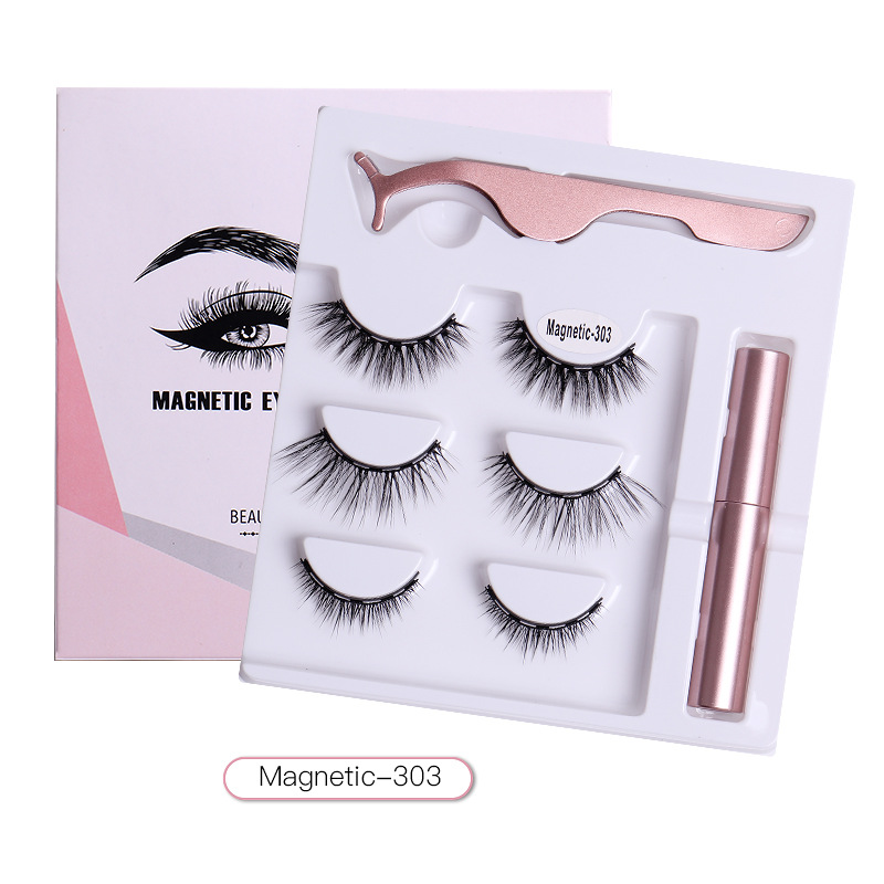 Hand Made Reusable Multilayer Magnetic Fake Eyelashes Soft Light Natural Thick 3D False Lashes No Glue Needed Eyelashes Extensions DHL