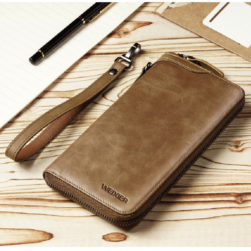 Vintage Genuine Leather Handbag Cowhide Men's Business Purse Leisure Wallet Organizer Single Zipper Moneybag Letter Envelope Black Brown
Vintage Genuine Leather Handbag Cowhide Men's Business Purse Leisure Wallet Organizer Single Zipper Moneybag Letter Envelope Black Brown
