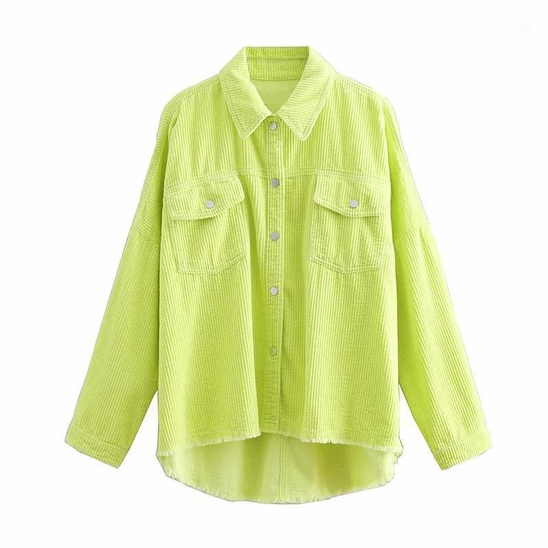 Women's Blouses & Shirts 2022 Spring Autumn Fluorescent Green Shirt Fashion Oversized Corduroy Full Pocket Loose Blouse High Street Dazzling, Beige
Women's Blouses & Shirts 2022 Spring Autumn Fluorescent Green Shirt Fashion Oversized Corduroy Full Pocket Loose Blouse High Street Dazzling, Beige