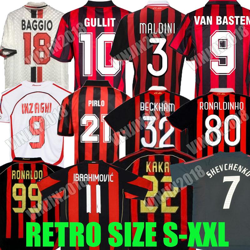 Retro Soccer Jerseys Ac IBRAHIMOVIC Kaka Baggio Maldini VAN BASTEN Pirlo Inzaghi Beckham Gullit Shevchenko Vintage Shirt Classic Kit 95 96 97 06 07 LONG SLEEVE MiLaNS, 88 89 home
Retro Soccer Jerseys Ac IBRAHIMOVIC Kaka Baggio Maldini VAN BASTEN Pirlo Inzaghi Beckham Gullit Shevchenko Vintage Shirt Classic Kit 95 96 97 06 07 LONG SLEEVE MiLaNS, 88 89 home