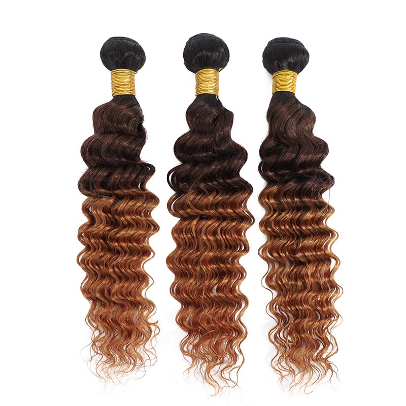 3/4 Pcs Ombre Three Tone Human Hair Bundles Remy Peruvian Deep Wave Weaves Deal Color 1B/4/30#, Ombre color
3/4 Pcs Ombre Three Tone Human Hair Bundles Remy Peruvian Deep Wave Weaves Deal Color 1B/4/30#, Ombre color