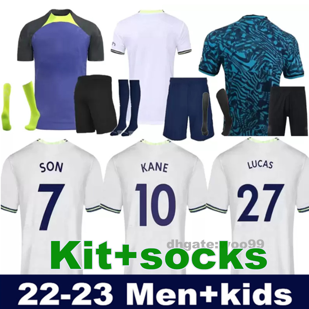 22 23 SON third Soccer Jerseys 2022 2023 KANE KULUSEVSKI HOJBJERG LUCAS DELE Football kit shirt BRYAN Tottenham Men kids suit socks
22 23 SON third Soccer Jerseys 2022 2023 KANE KULUSEVSKI HOJBJERG LUCAS DELE Football kit shirt BRYAN Tottenham Men kids suit socks