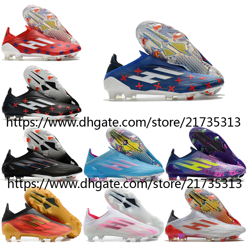 Football Boots X Speedflow FG Laceless Firm Ground Soccer Cleats Mens Green Gold Orange Blue Purple Red Black Football Shoes Size US6.5-11.5, 15
Football Boots X Speedflow FG Laceless Firm Ground Soccer Cleats Mens Green Gold Orange Blue Purple Red Black Football Shoes Size US6.5-11.5, 15