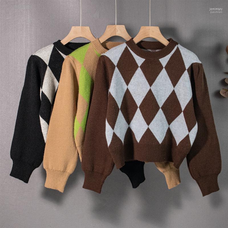 Women's Sweaters Aibeautyer 2022 Women Autumn Winter Knitted Color Blocking Vintage Checkered Pullovers Fashionable Short Top Jemi22, Green
Women's Sweaters Aibeautyer 2022 Women Autumn Winter Knitted Color Blocking Vintage Checkered Pullovers Fashionable Short Top Jemi22, Green