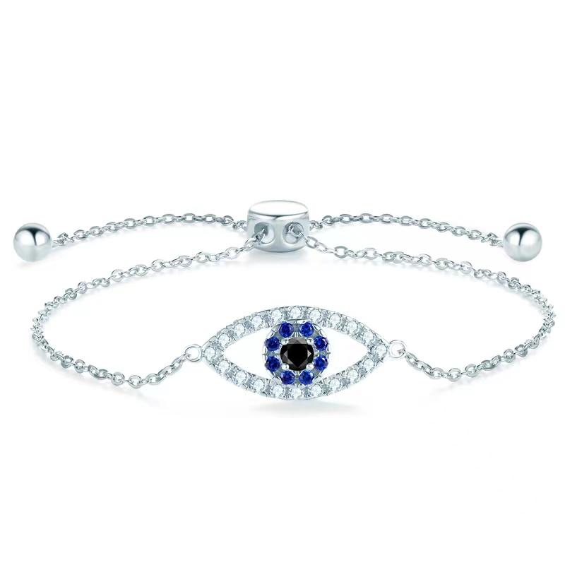 Charm Bracelets Classic 0.1ct 3mm Black Color Moissanite Demon Eye Bracelet For Women 925 Sterling Silver Test Postive DiamondCharm Bracelet
Charm Bracelets Classic 0.1ct 3mm Black Color Moissanite Demon Eye Bracelet For Women 925 Sterling Silver Test Postive DiamondCharm Bracelet