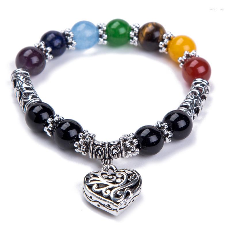 Charm Bracelets Men Women 10mm 7 Chakra Healing Balance Beads Heart Bracelet For Female Reiki Prayer Stones JewelryCharm
Charm Bracelets Men Women 10mm 7 Chakra Healing Balance Beads Heart Bracelet For Female Reiki Prayer Stones JewelryCharm