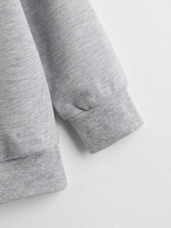 Toddler Boys Striped Taped Patched Sweatshirt SHE