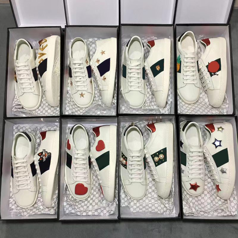 Famous Designer Sneakers Casual Shoes Low Top Italian Brand Ace Bee Striped Shoes Walking Sports Training Shoe Chaussures Size 35-45, 37
Famous Designer Sneakers Casual Shoes Low Top Italian Brand Ace Bee Striped Shoes Walking Sports Training Shoe Chaussures Size 35-45, 37