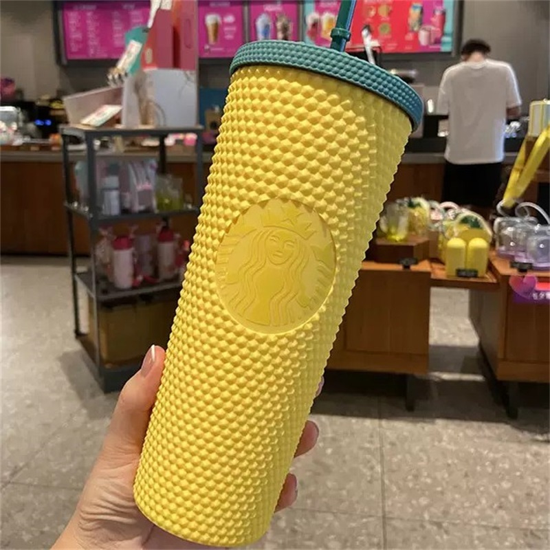Starbucks Studded Tumblers 710ML Plastic Coffee Mug Bright Diamond Starry Straw Cup Durian Cups Gift Product 536 E3, As show
Starbucks Studded Tumblers 710ML Plastic Coffee Mug Bright Diamond Starry Straw Cup Durian Cups Gift Product 536 E3, As show