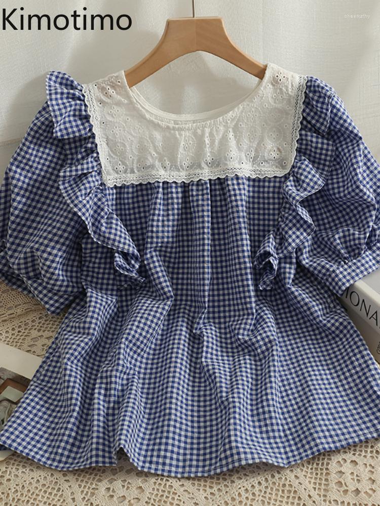 Women's Blouses & Shirts Kimotimo Sweet Lace Stitching Ruffles Plaid Blouse Women 2022 Summer O Neck Puff Sleeve Tops Korean Chic Loose All, Green
Women's Blouses & Shirts Kimotimo Sweet Lace Stitching Ruffles Plaid Blouse Women 2022 Summer O Neck Puff Sleeve Tops Korean Chic Loose All, Green