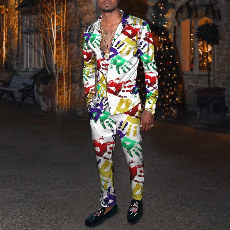 Men's Tracksuits All Seasons Long Sleeve T-shirt Pants Casual Fashion Sports Shirt Set 3d Digital Printing Colorful Pattern Men's 2 Piec, Ttb8-42
Men's Tracksuits All Seasons Long Sleeve T-shirt Pants Casual Fashion Sports Shirt Set 3d Digital Printing Colorful Pattern Men's 2 Piec, Ttb8-42