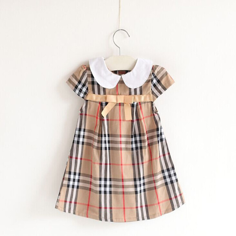 Lovely Baby Girls Brand Princess Dresses Summer Kids Short Sleeve Dress Turn-Down Collar Cute Girl Cotton Plaid Skirts Children Skirt 2-7 Years, 002
Lovely Baby Girls Brand Princess Dresses Summer Kids Short Sleeve Dress Turn-Down Collar Cute Girl Cotton Plaid Skirts Children Skirt 2-7 Years, 002