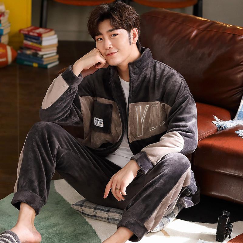 Men's Tracksuits Warm Flannel Fleece Sleep Suit Coral SONG Pajama Sleepwear Pyjamas Homewear Hooded Men JULY'S Sets Thicken Winter Casua, Color03
Men's Tracksuits Warm Flannel Fleece Sleep Suit Coral SONG Pajama Sleepwear Pyjamas Homewear Hooded Men JULY'S Sets Thicken Winter Casua, Color03