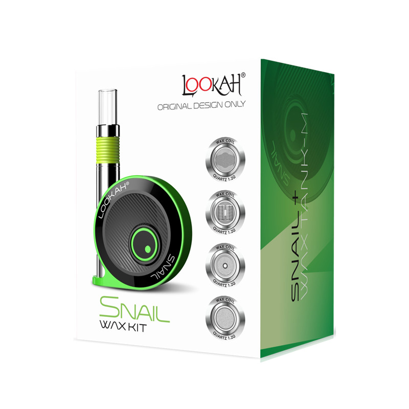 Authentic Lookah snail wax vaporizer kit 350mAh adjustable voltage 510 concentrate cartridge with replacement 4 style quartz heating rod coils
Authentic Lookah snail wax vaporizer kit 350mAh adjustable voltage 510 concentrate cartridge with replacement 4 style quartz heating rod coils