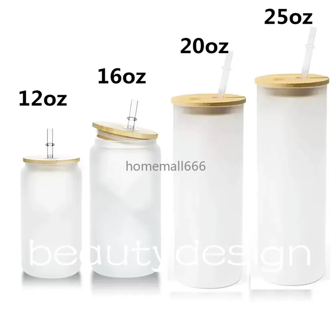 NEW!!! 12oz 16oz 20oz 25oz Sublimation Glass Mugs with Bamboo Lid Straw DIY Frosted Clear Drinking Utensil Coffee Wine Milk Beer Juice Cold Tumblers AA, Frosted with lid and straw
NEW!!! 12oz 16oz 20oz 25oz Sublimation Glass Mugs with Bamboo Lid Straw DIY Frosted Clear Drinking Utensil Coffee Wine Milk Beer Juice Cold Tumblers AA, Frosted with lid and straw